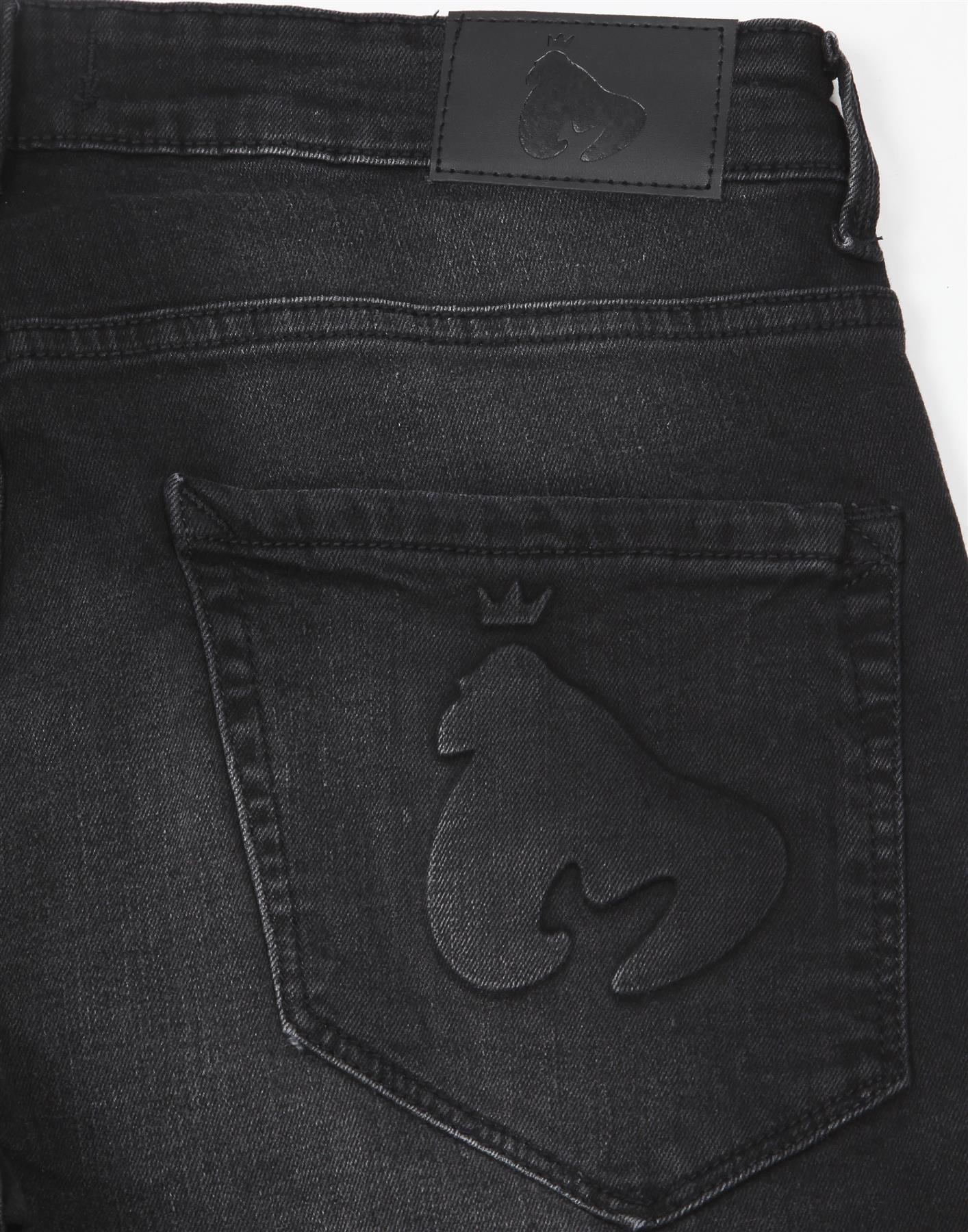 Ape Embossed Jeans Black Wash - Image 4