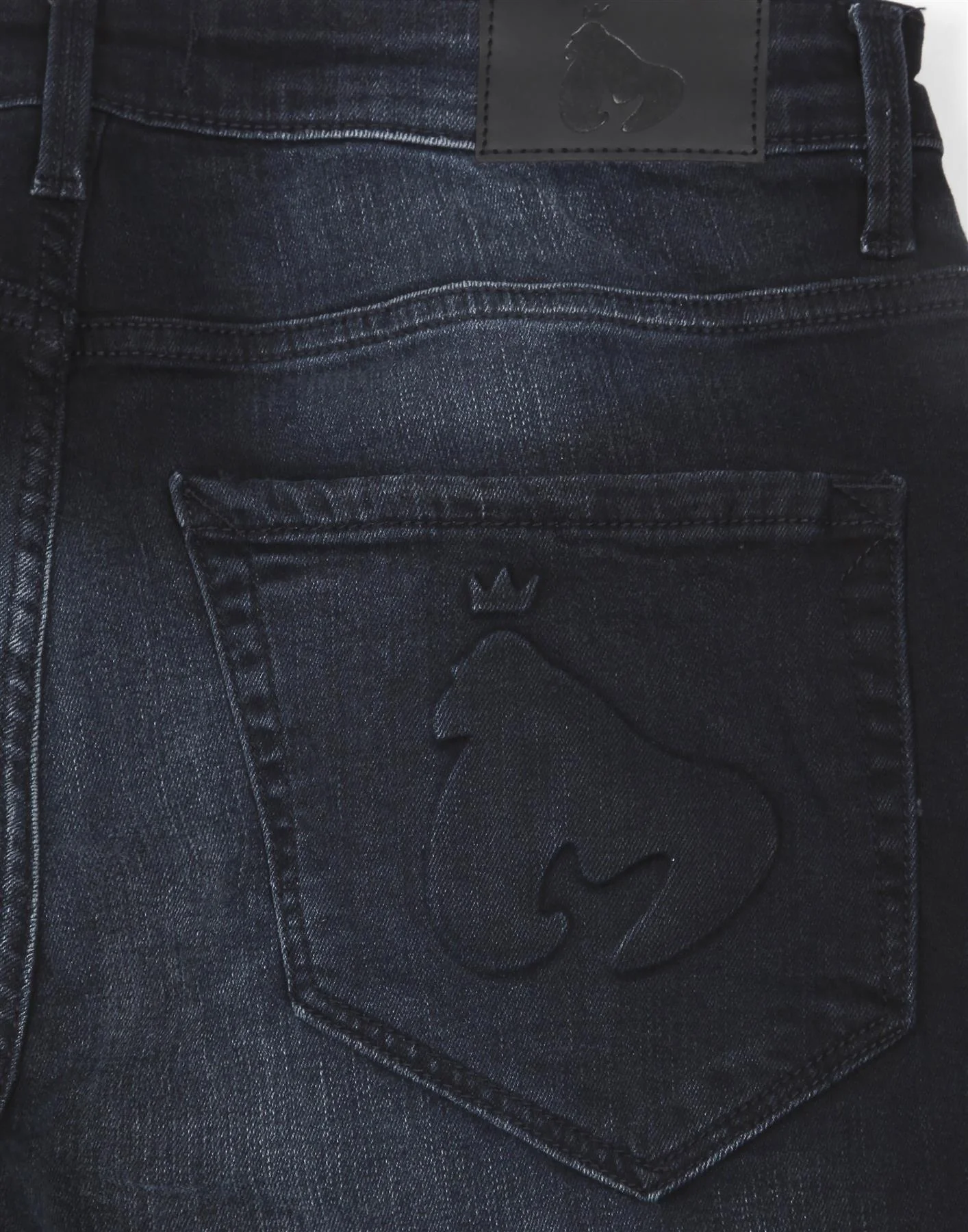 Ape Embossed Jeans Blue Black - Image 4