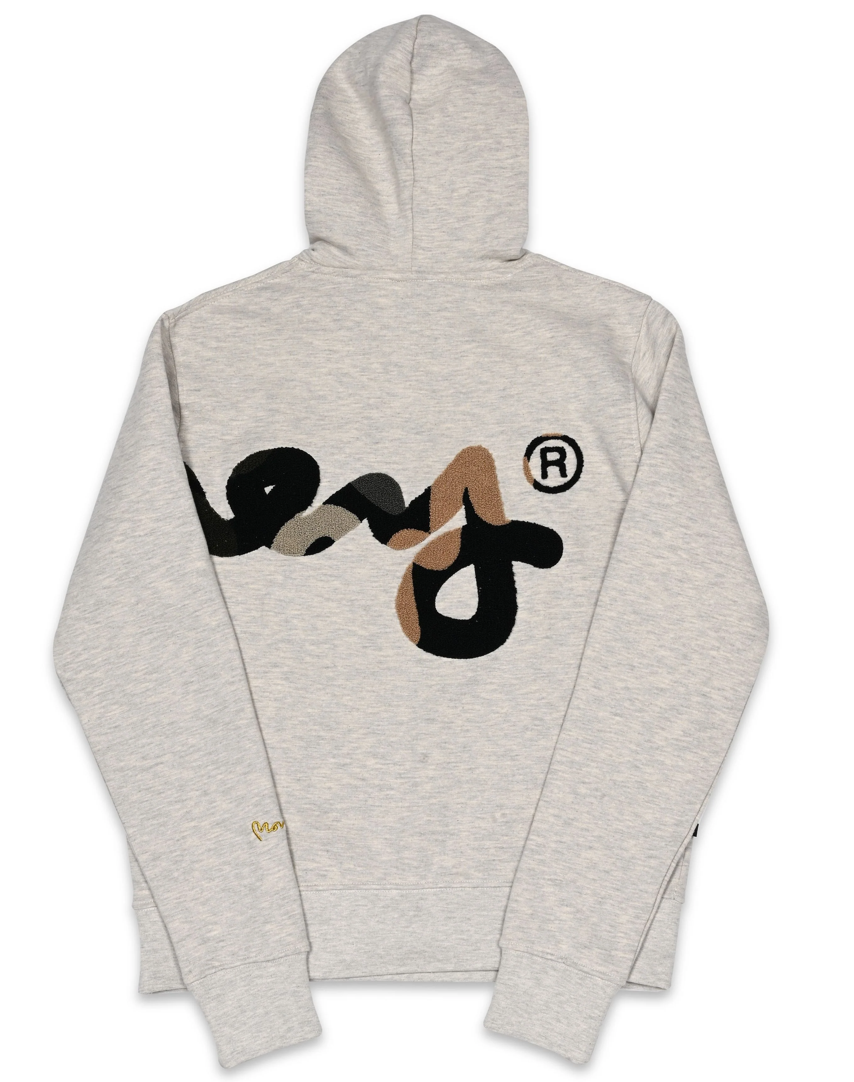 Big Sig Chenille Hood Oatmeal Melange - Image 2