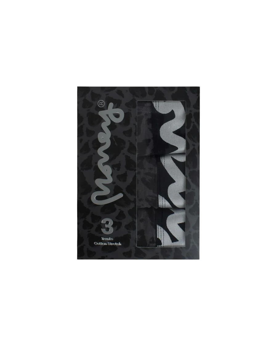 Black Cheetah Chop Boxers 3pk Black - Image 3