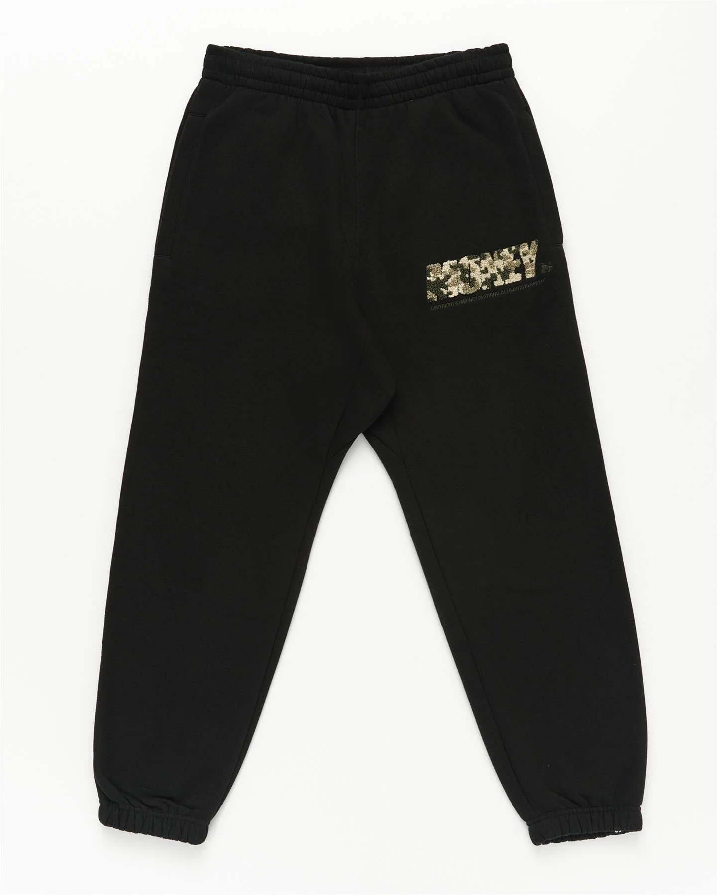 Block Chenille Hood Tracksuit Black - Image 3