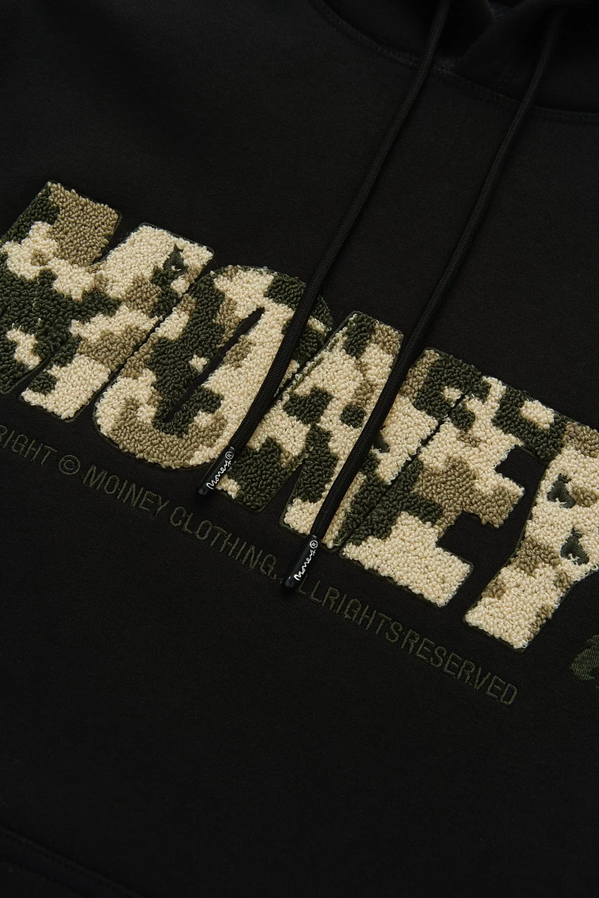 Block Chenille Hood Tracksuit Black - Image 6