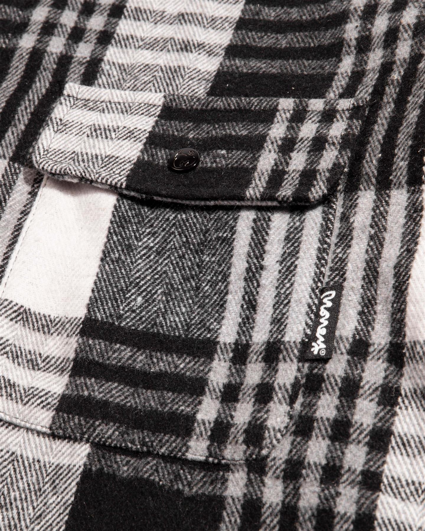 Check Over Shirt Black - Image 4
