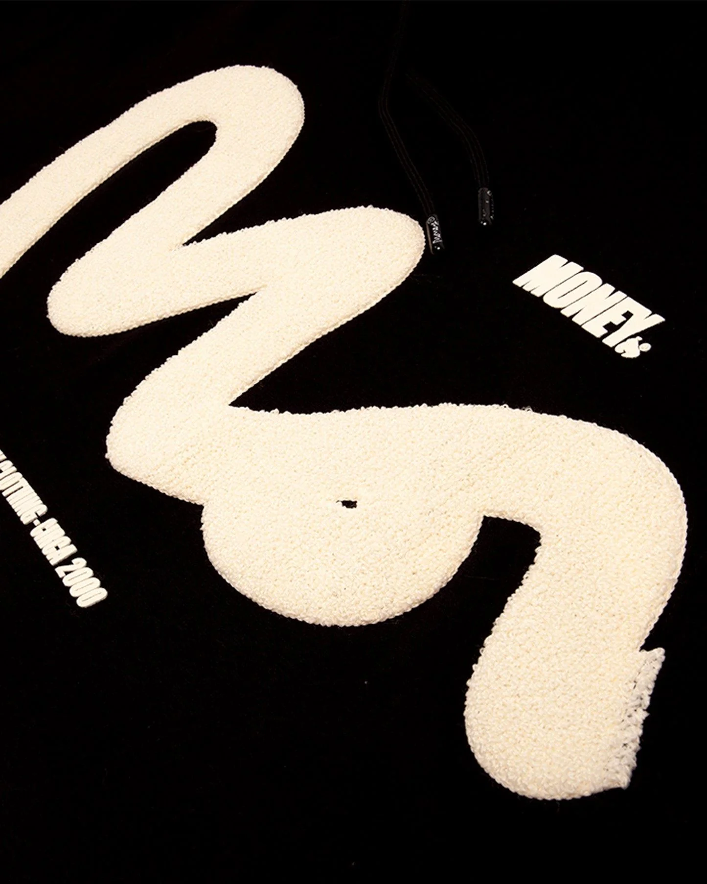 Chenille Big Sig Hood Black - Image 3