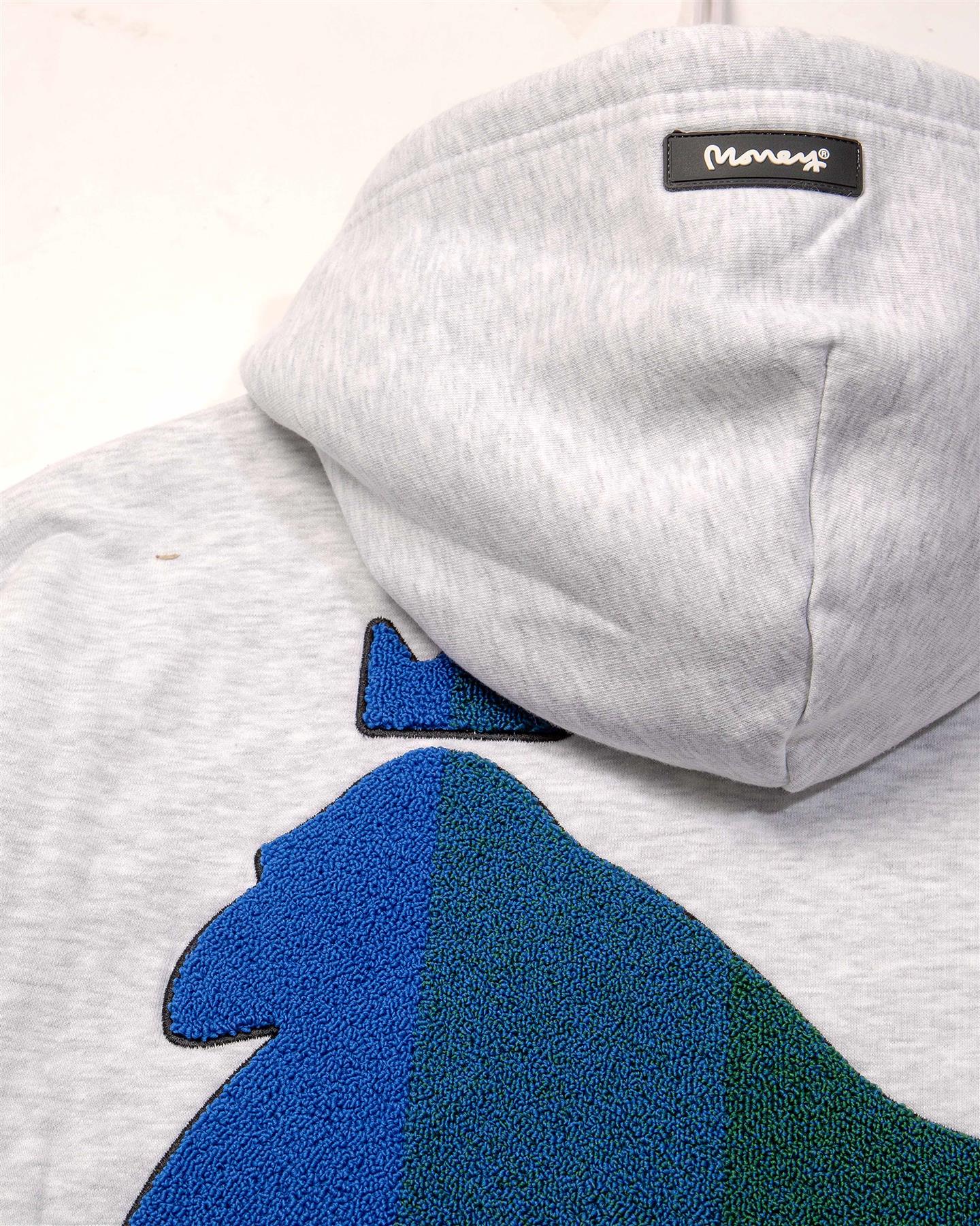 Chenille Block Fader Hood Grey - Image 4