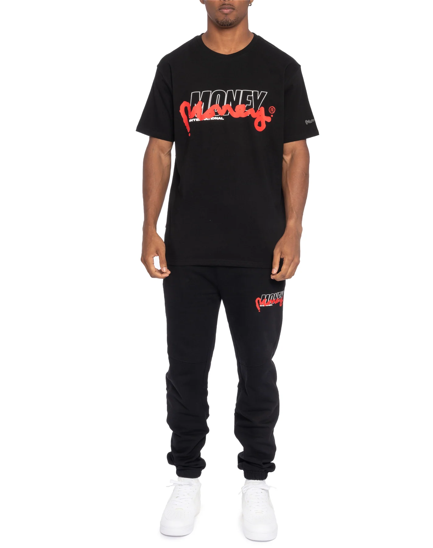 Double Money Tee Black/Red - Image 2