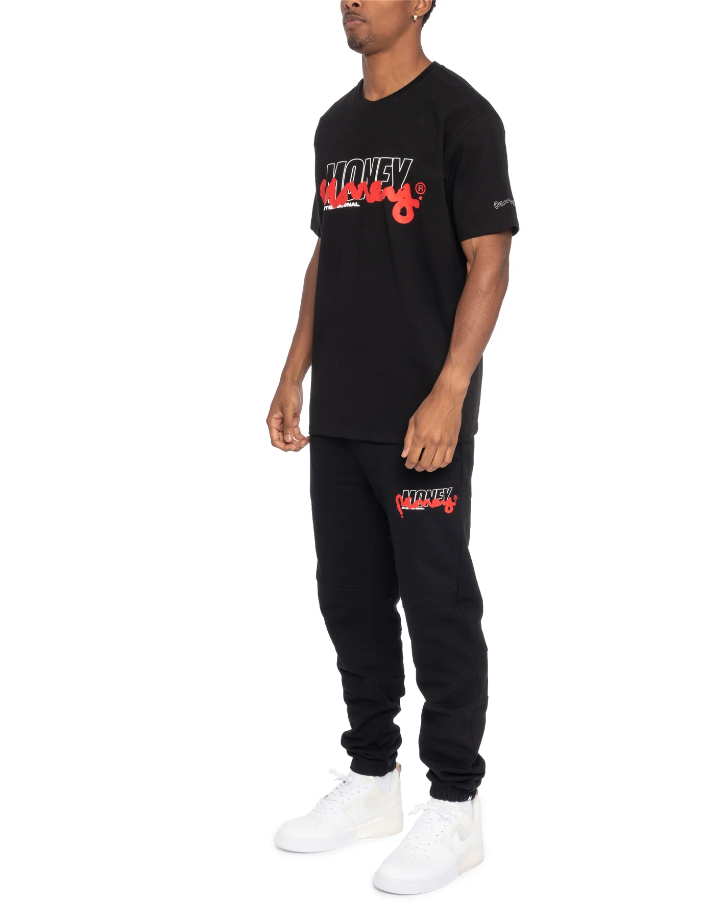 Double Money Tee Black/Red - Image 4