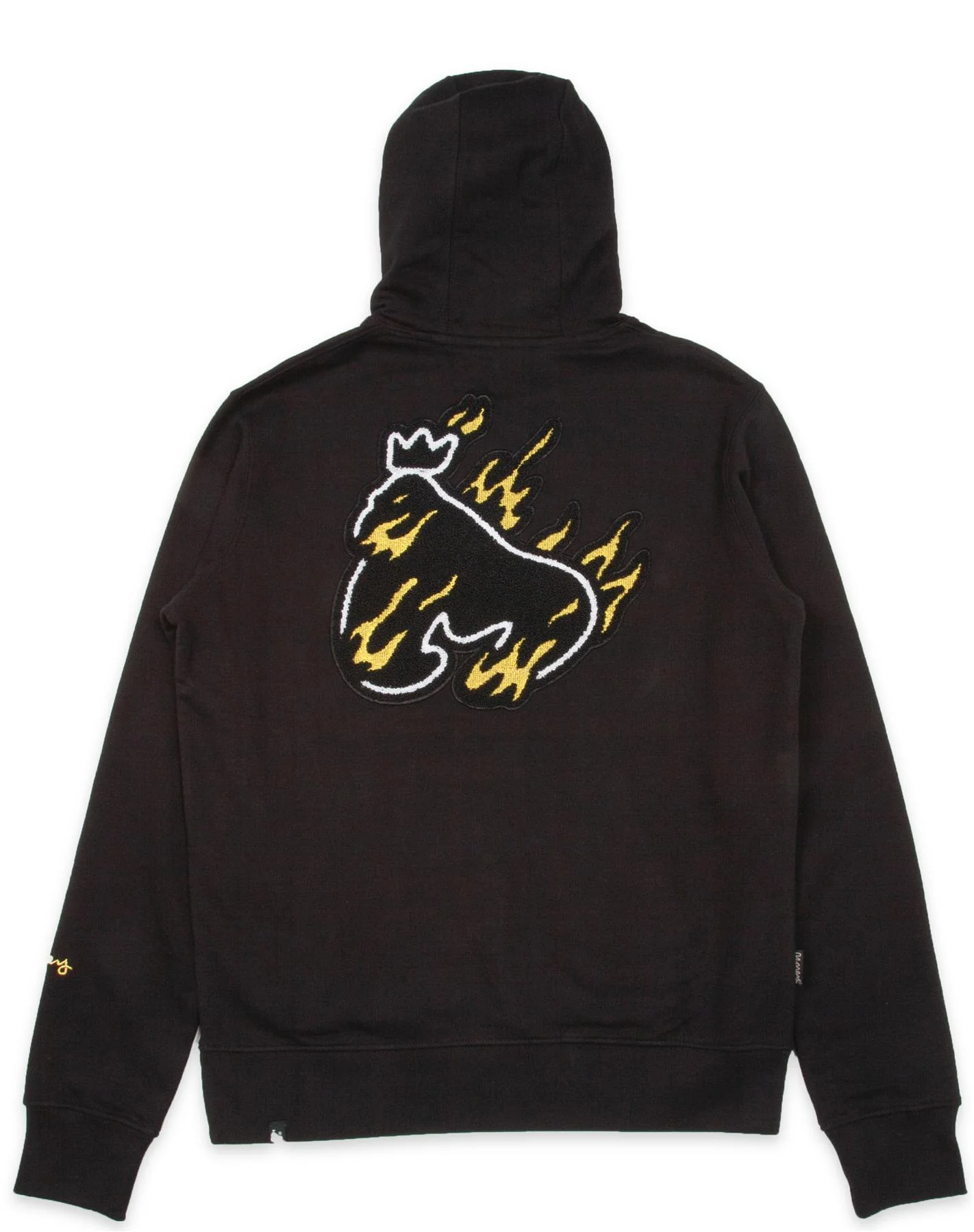 Gold Flames Hood Black - Image 2