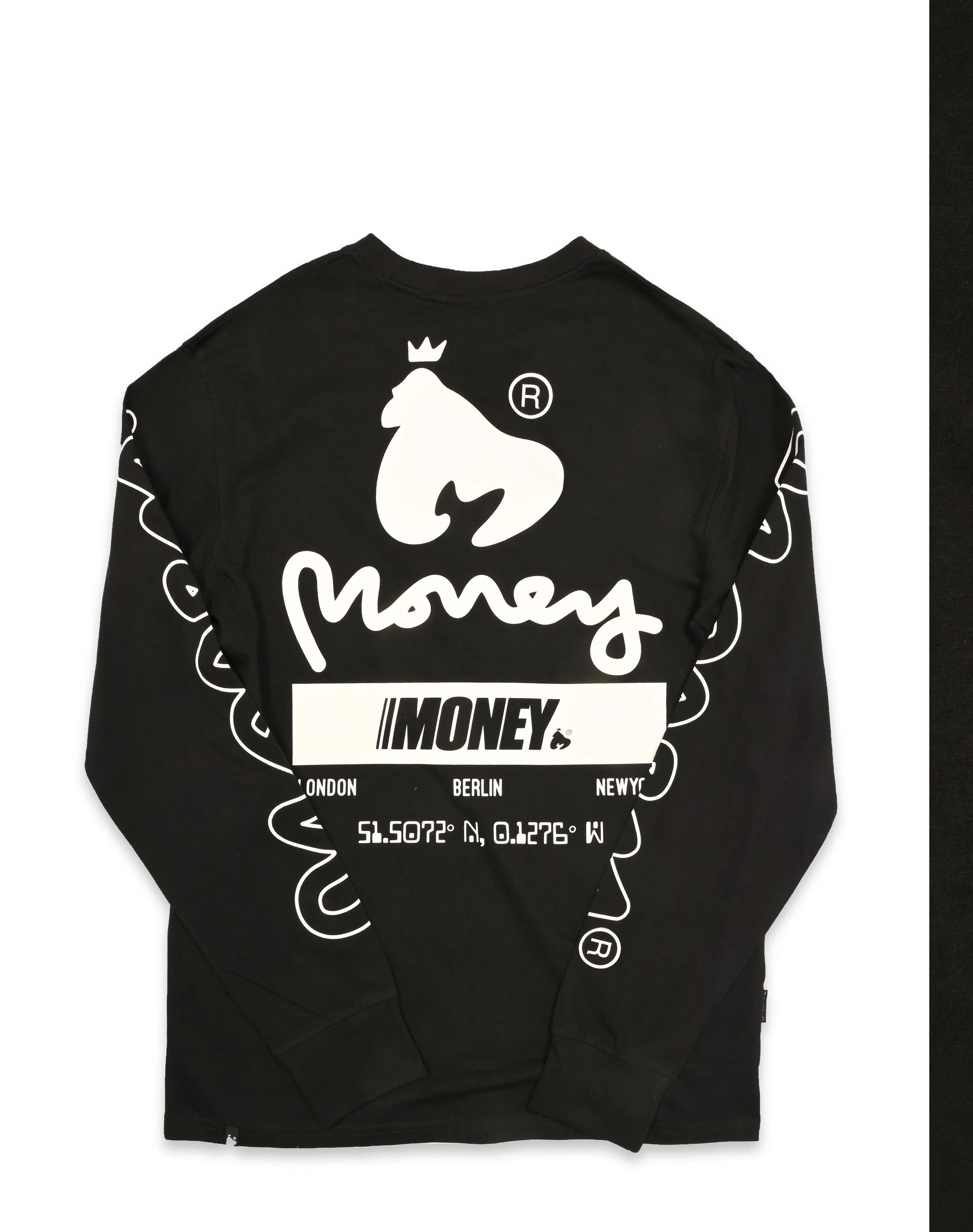 Money Tour Long Sleeve Tee Black - Image 3