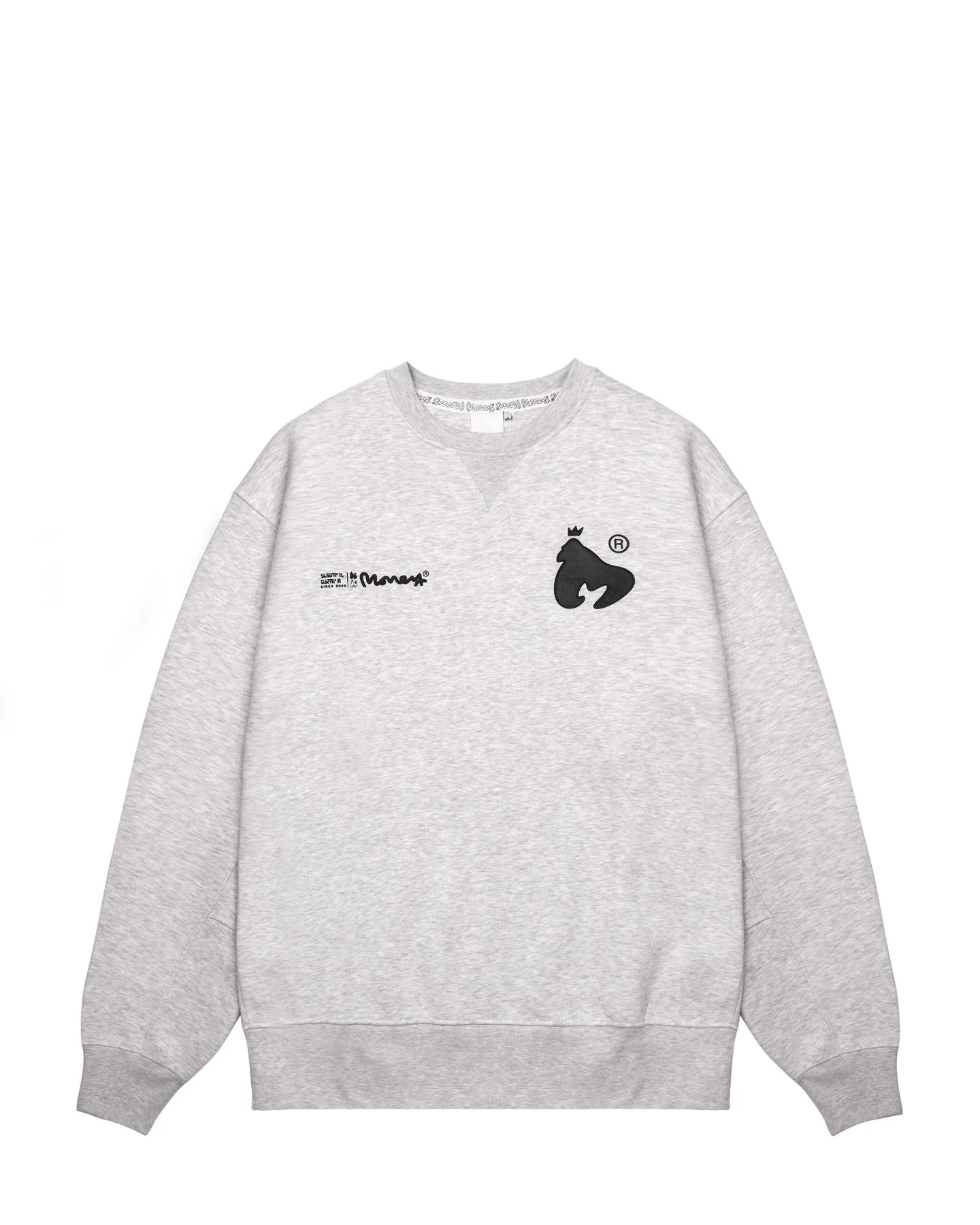 Money Ape Sig Crew Grey Melange