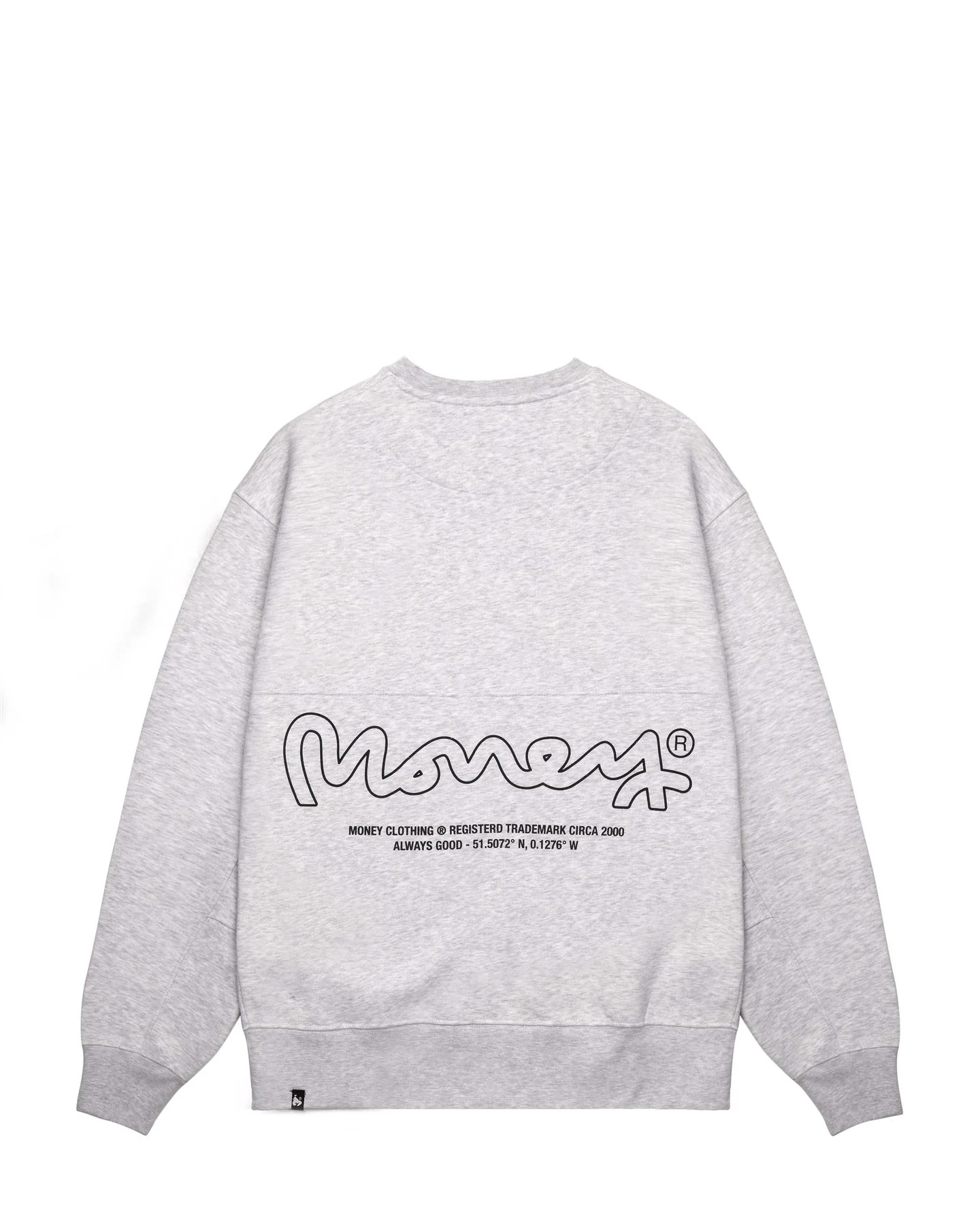 Money Ape Sig Crew Grey Melange - Image 2