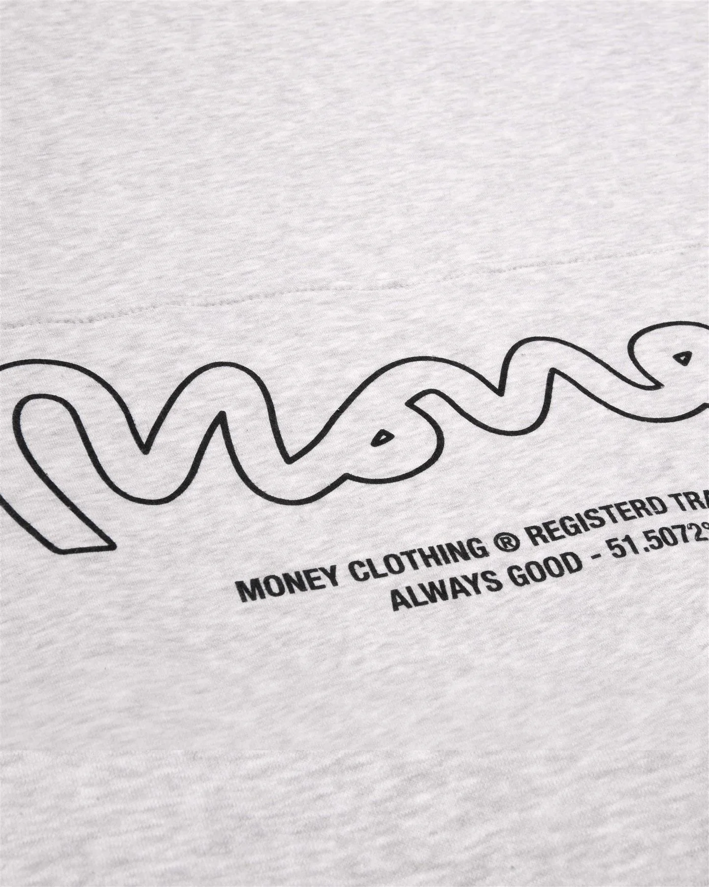 Money Ape Sig Crew Grey Melange - Image 4