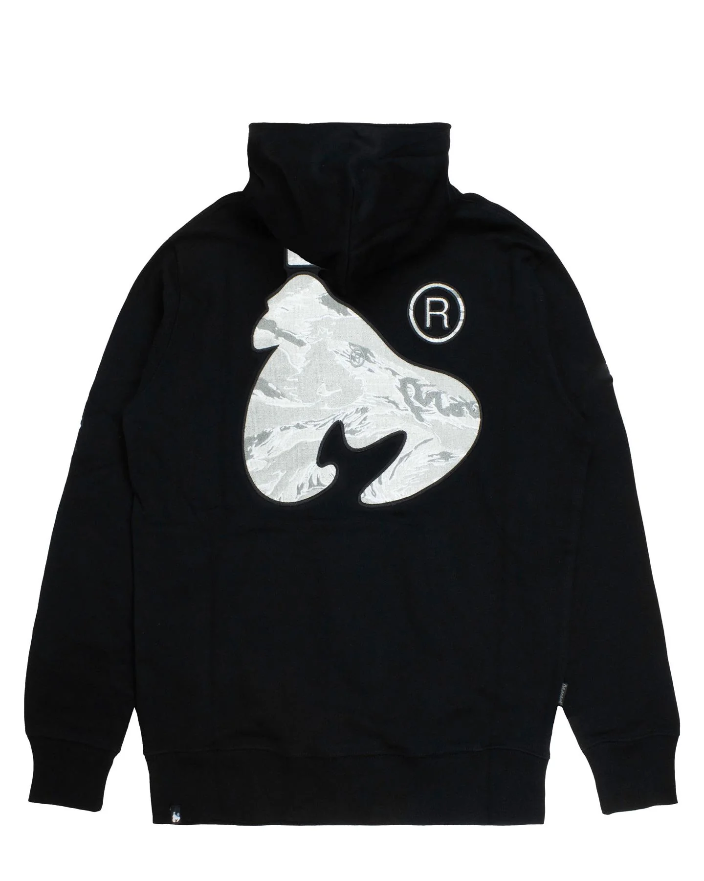 Money Camo Fill Hood Black - Image 2