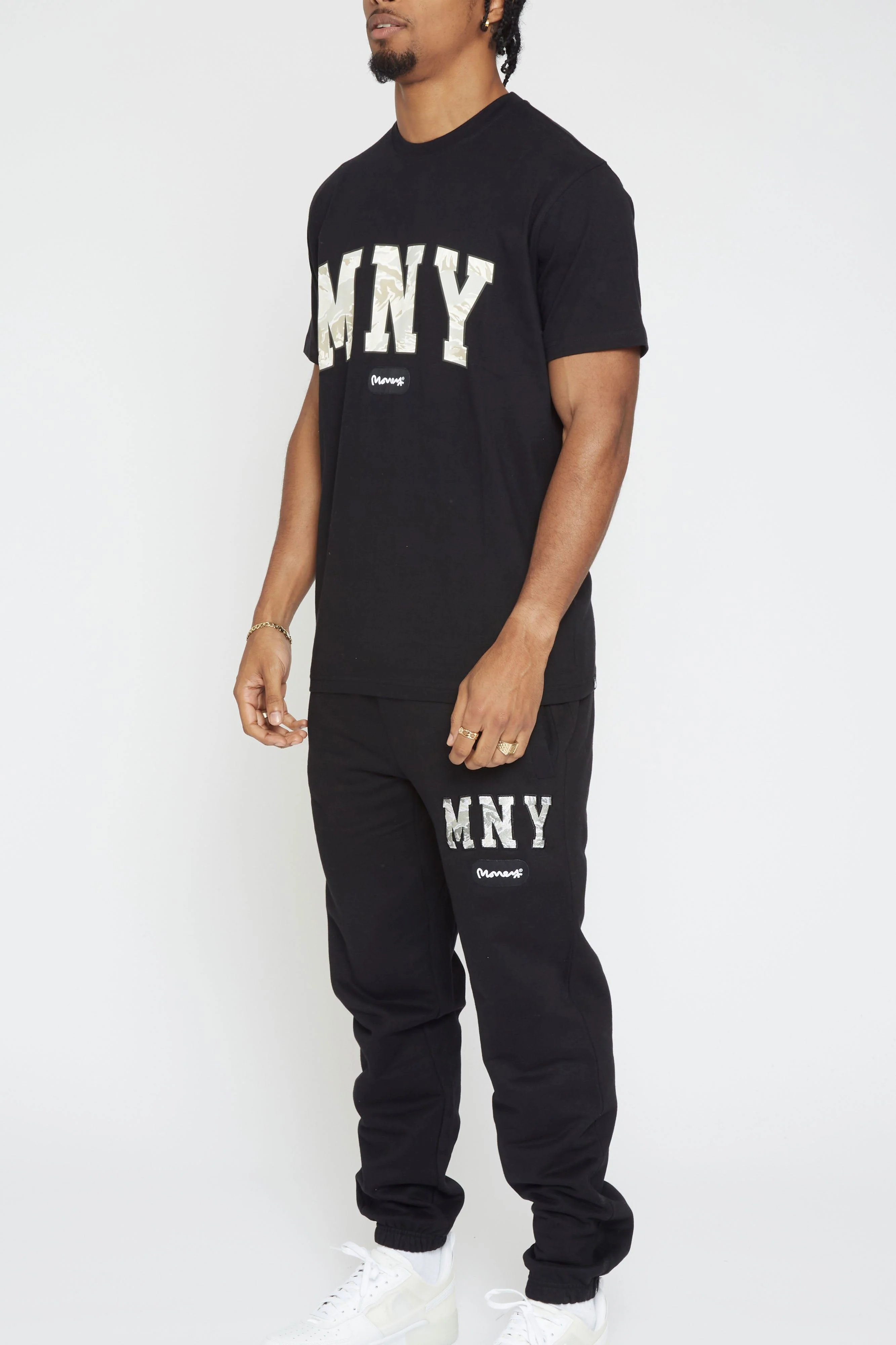 Money Camo Fill Tee Black - Image 3