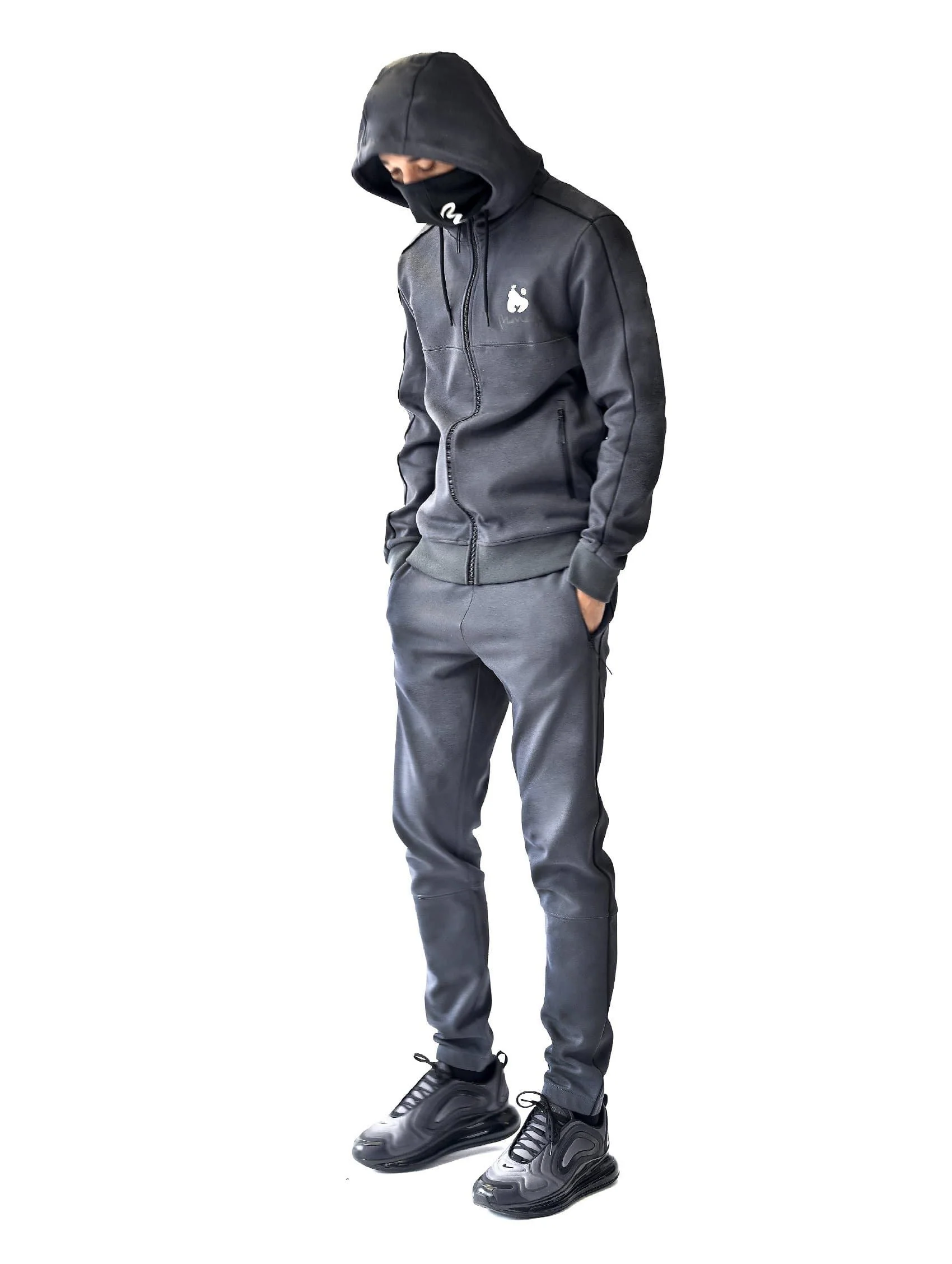 Money Metro Tricot Zip Hood Grey - Image 10