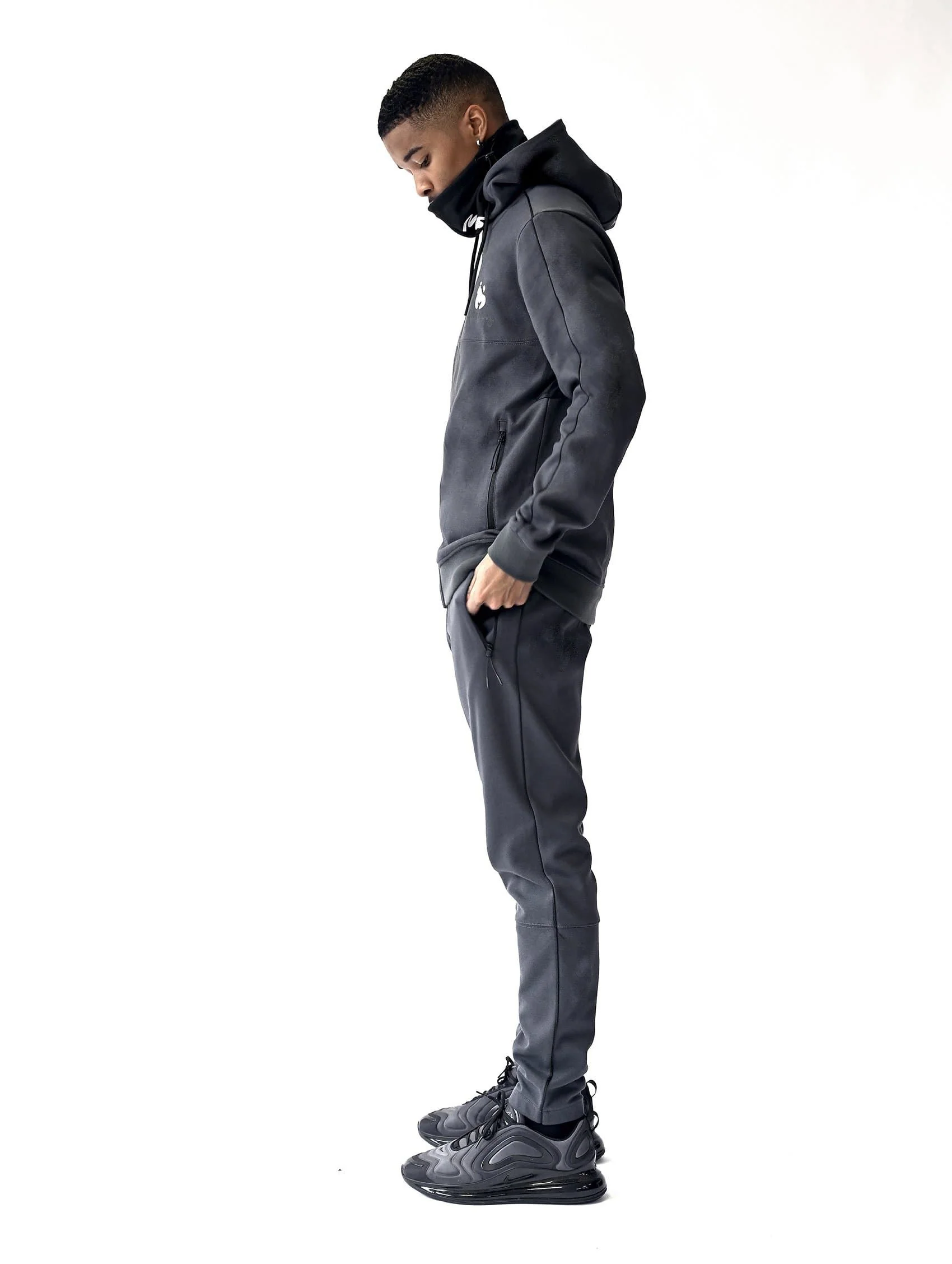 Money Metro Tricot Zip Hood Grey - Image 11