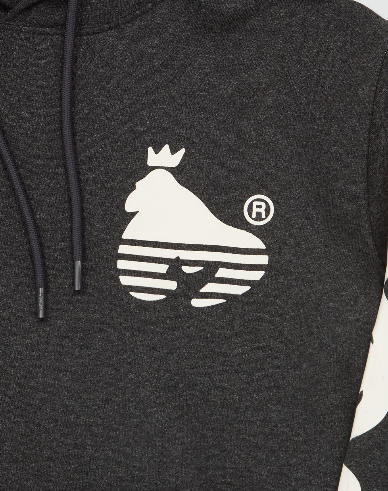 Sig Line Fleece Hood Charcoal - Image 5
