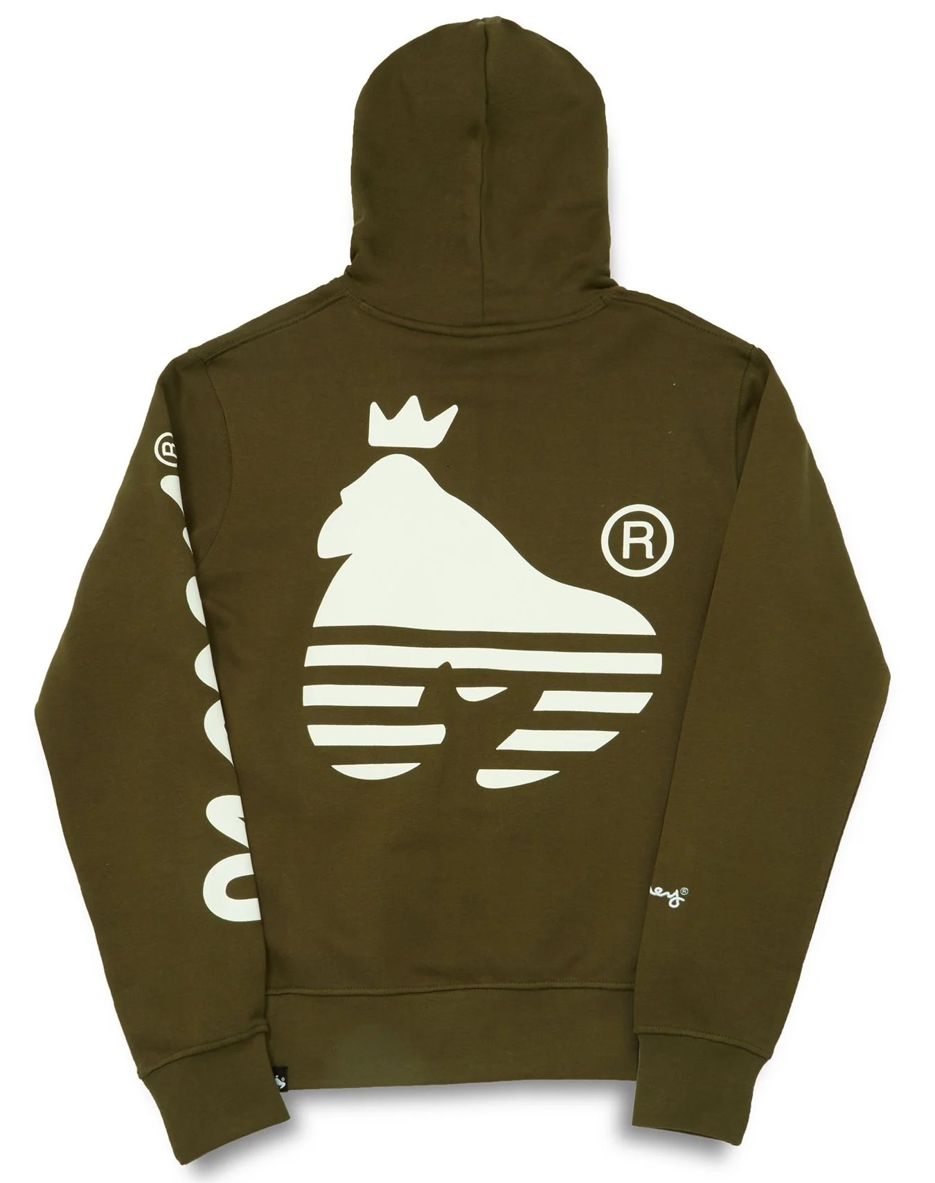 Sig Line Fleece Hood Olive - Image 2