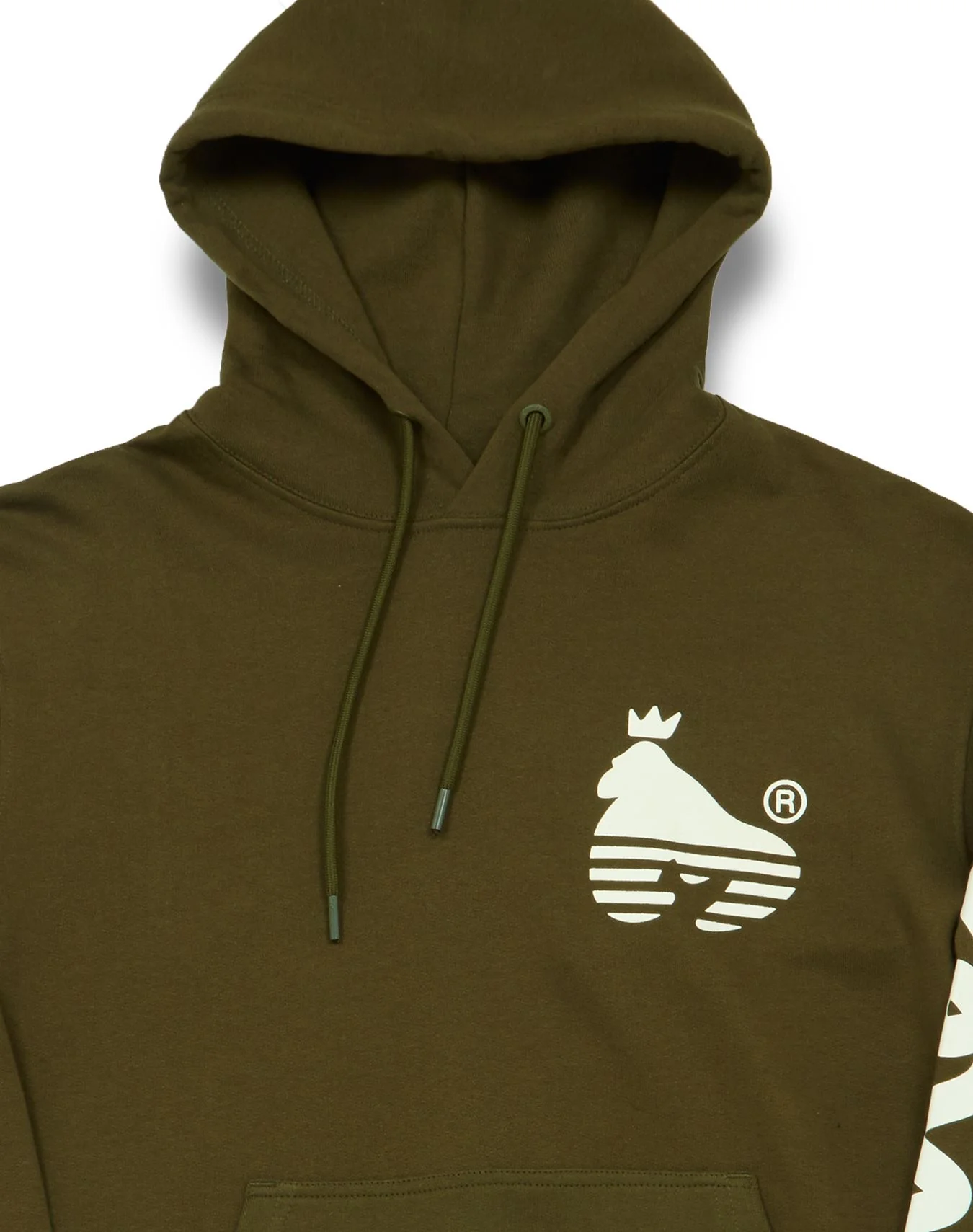 Sig Line Fleece Hood Olive - Image 3