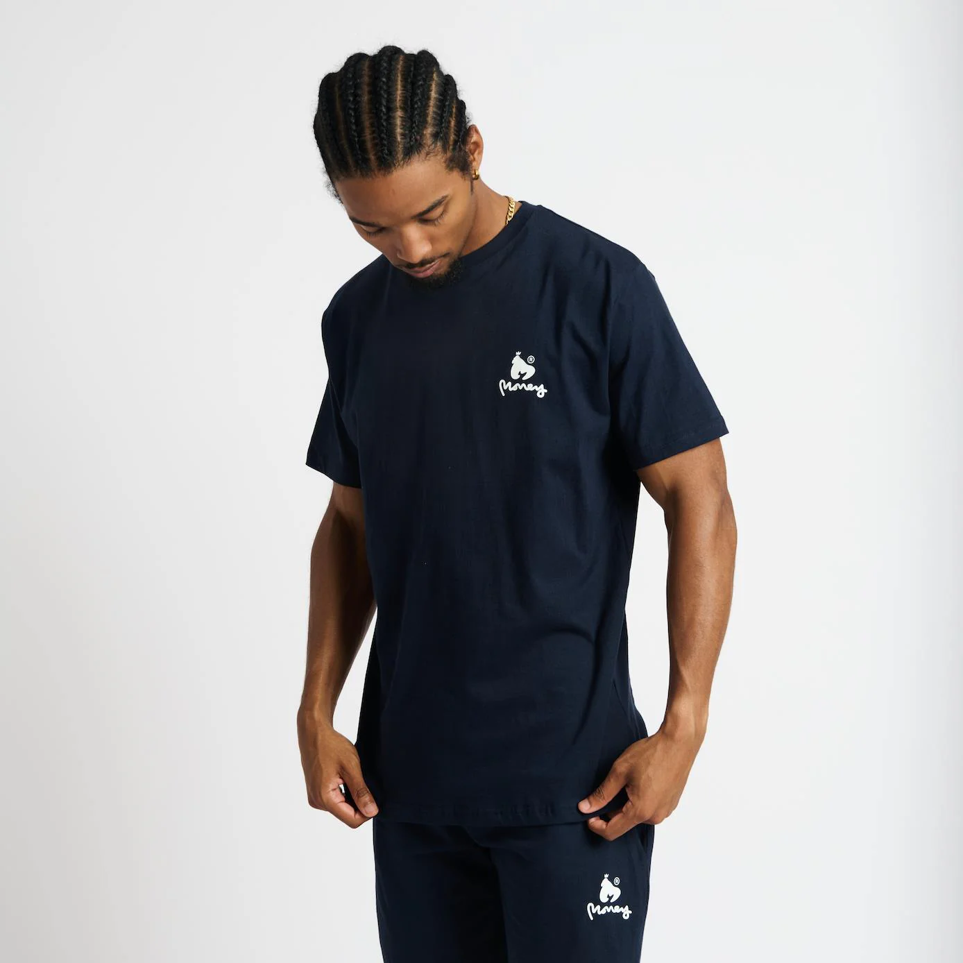 Money Lounger T-Shirt 3pk Navy - Image 4