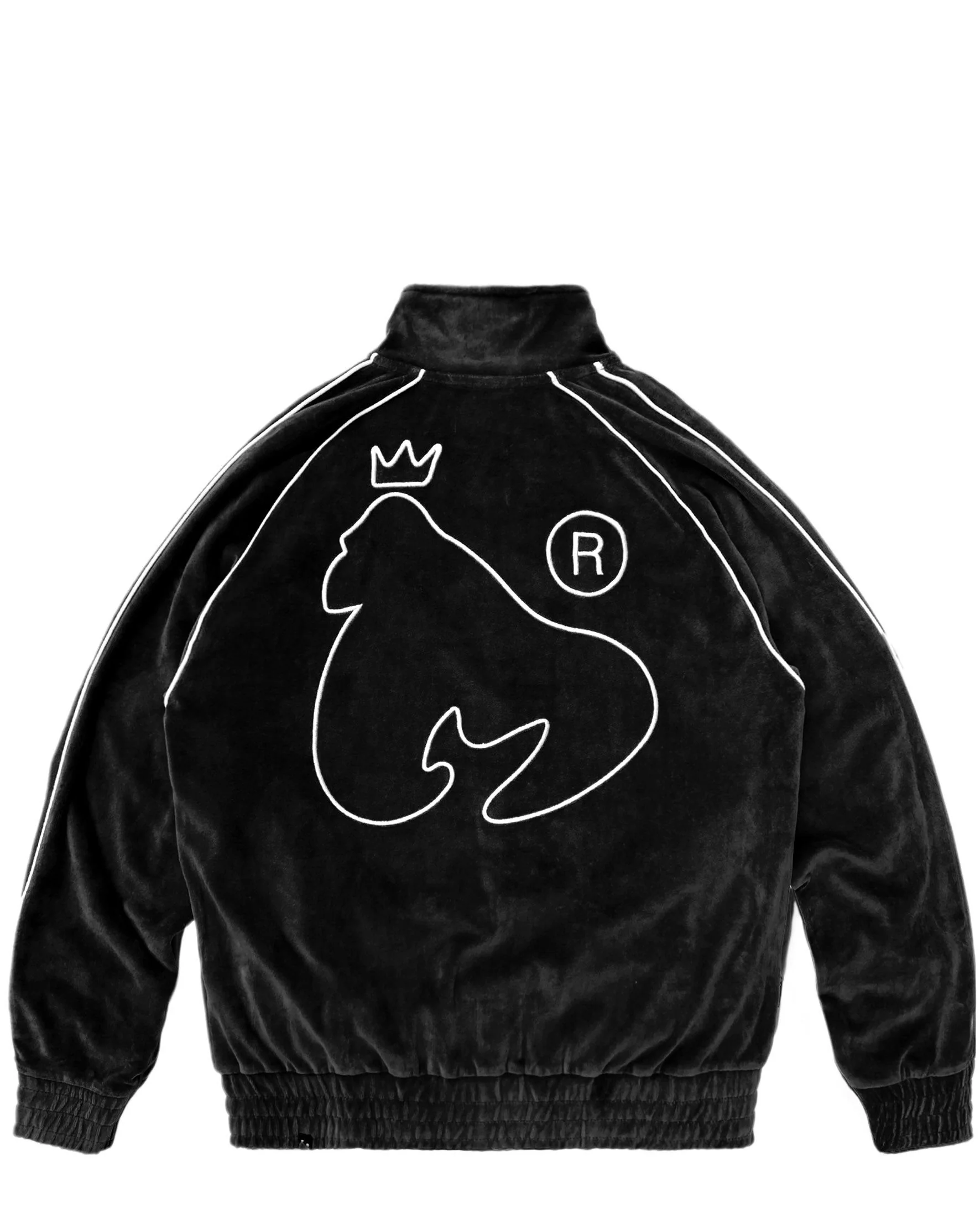 Money Velour Track Top Black - Image 3