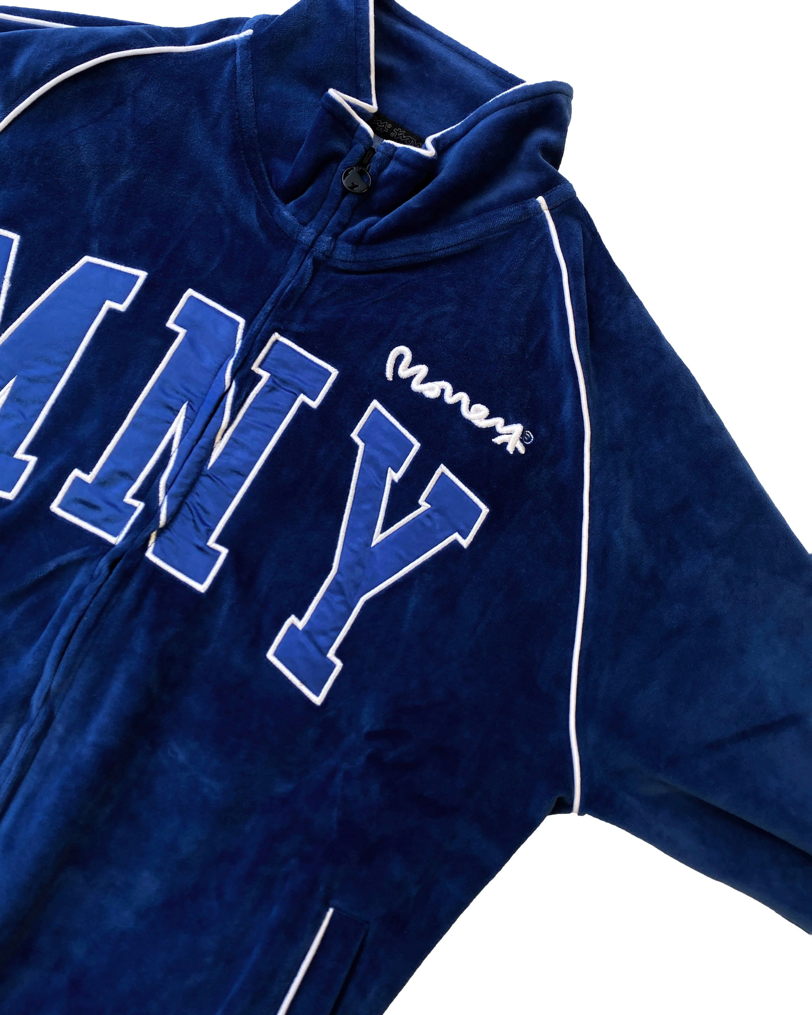 Money Velour Track Top Cobalt Blue - Image 3
