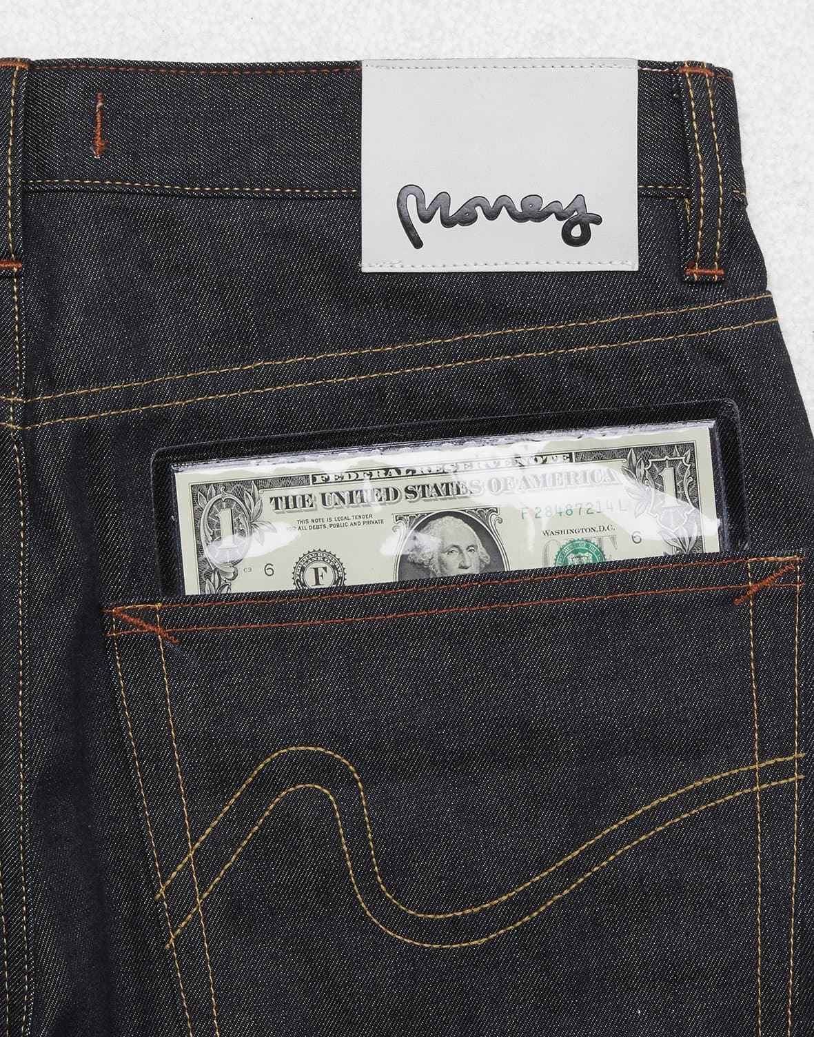Raw Selvedge Denim Raw Wash - Image 3