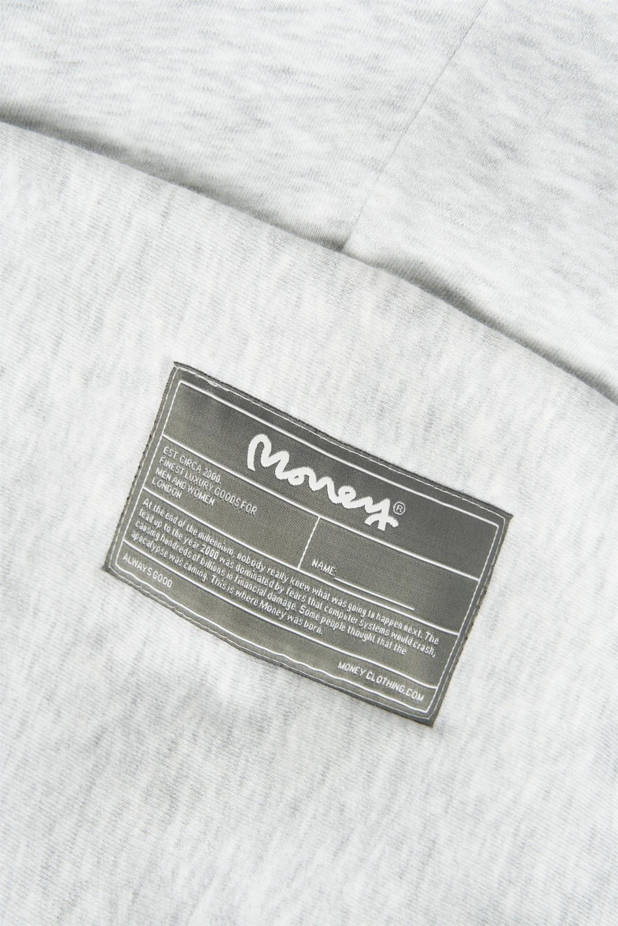 Sig Ape Heavy Weight Zip Hood Tracksuit Grey Melange - Image 5